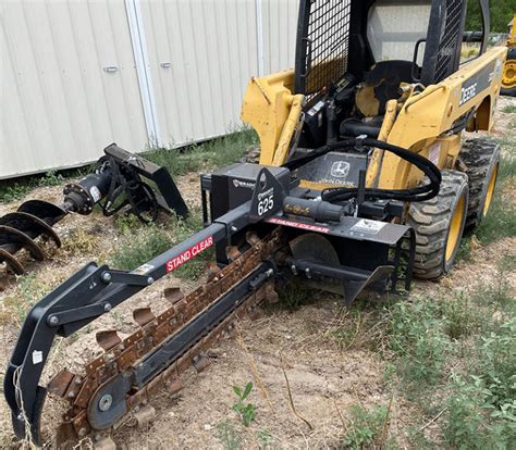 rent skid steer attachments houston tx|tractor with trencher attachment rental.